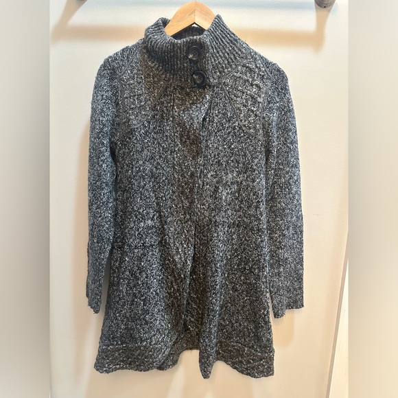 PRANA Angelica Duster Sweater Cardigan in
Coal Grey Black Size Large - Picture 2 of 8